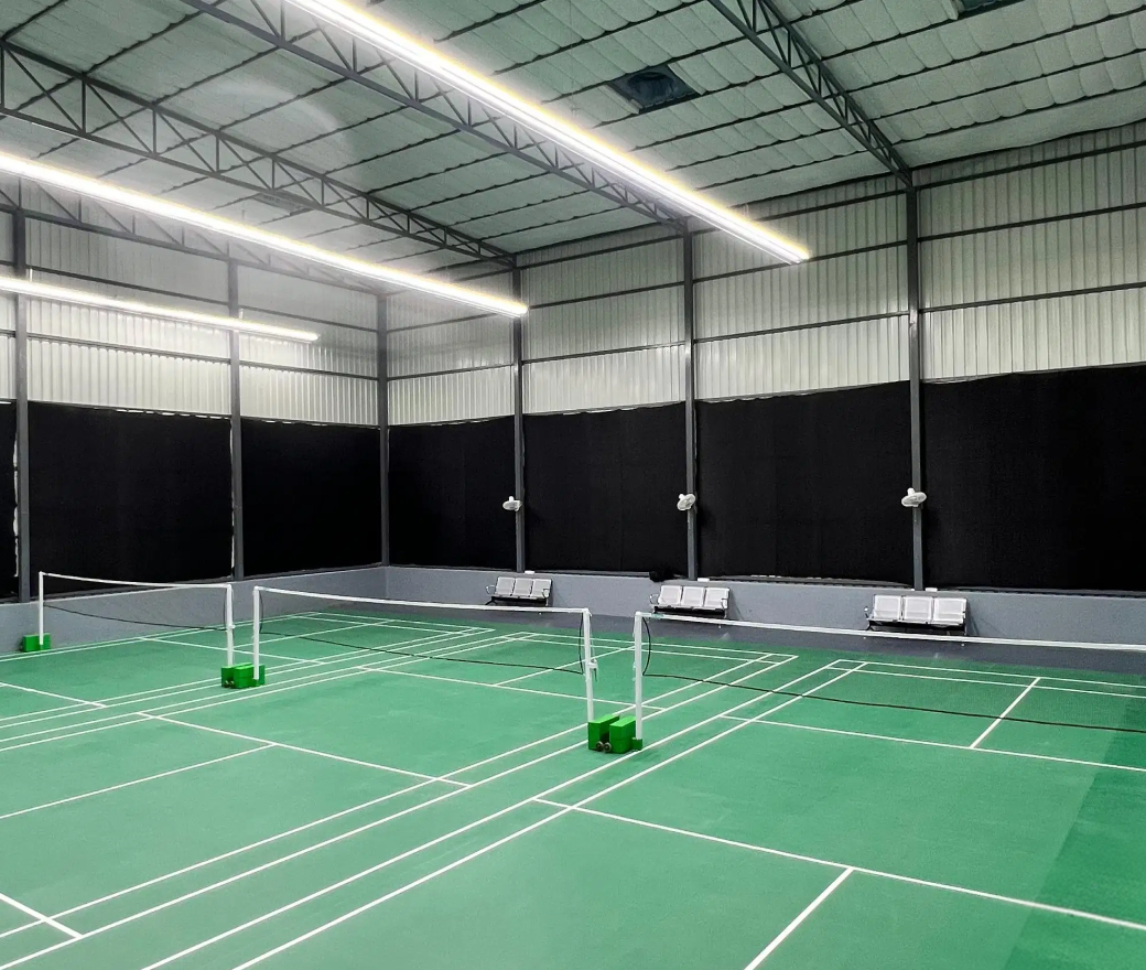 Badminton court at SportE